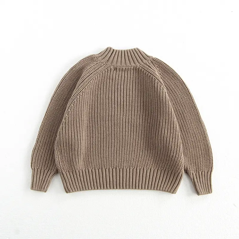Mori Women's Turtleneck Sweater Brown Ribbed 2022 — feature 13
