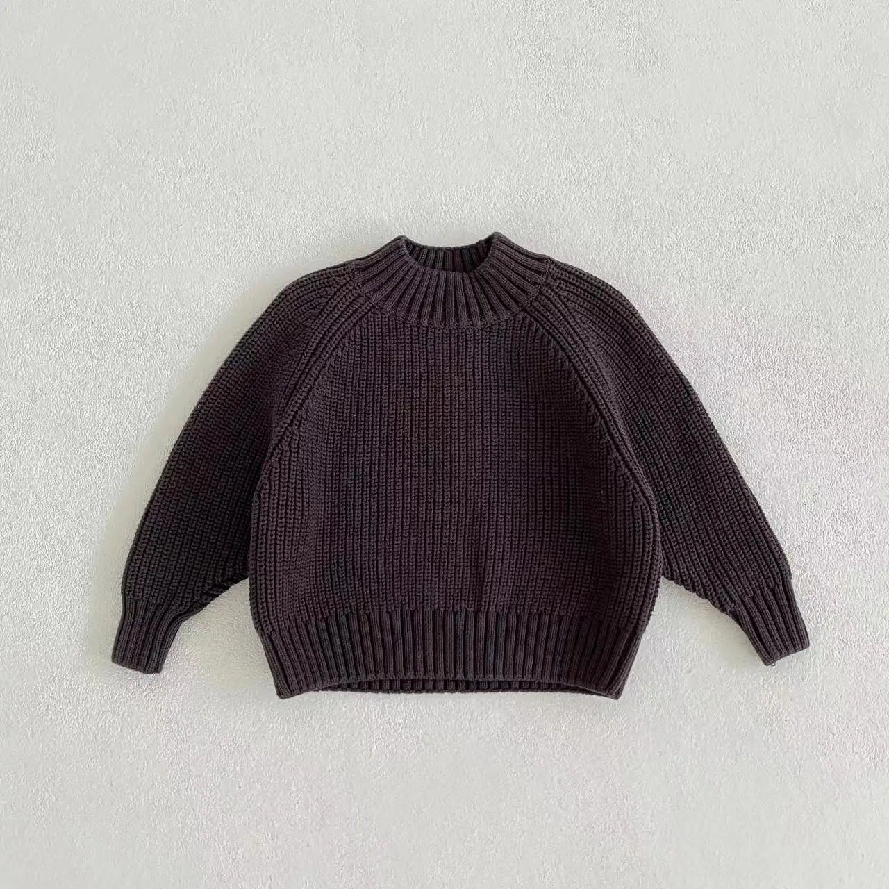 Mori Women's Turtleneck Sweater Brown Ribbed 2022 — feature 6