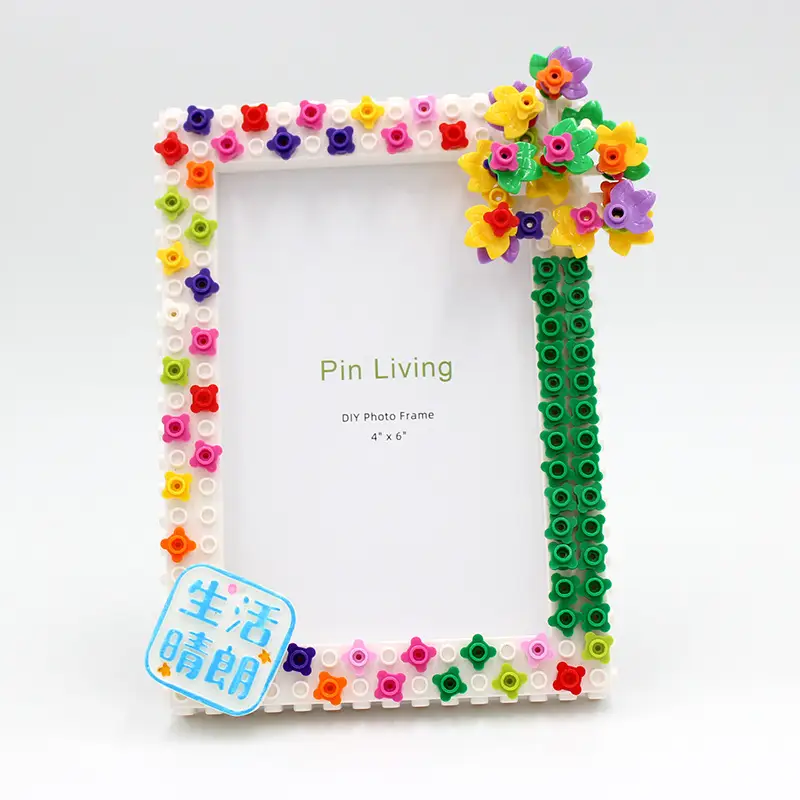 DIY Photo Frame with Building Blocks for Kids
