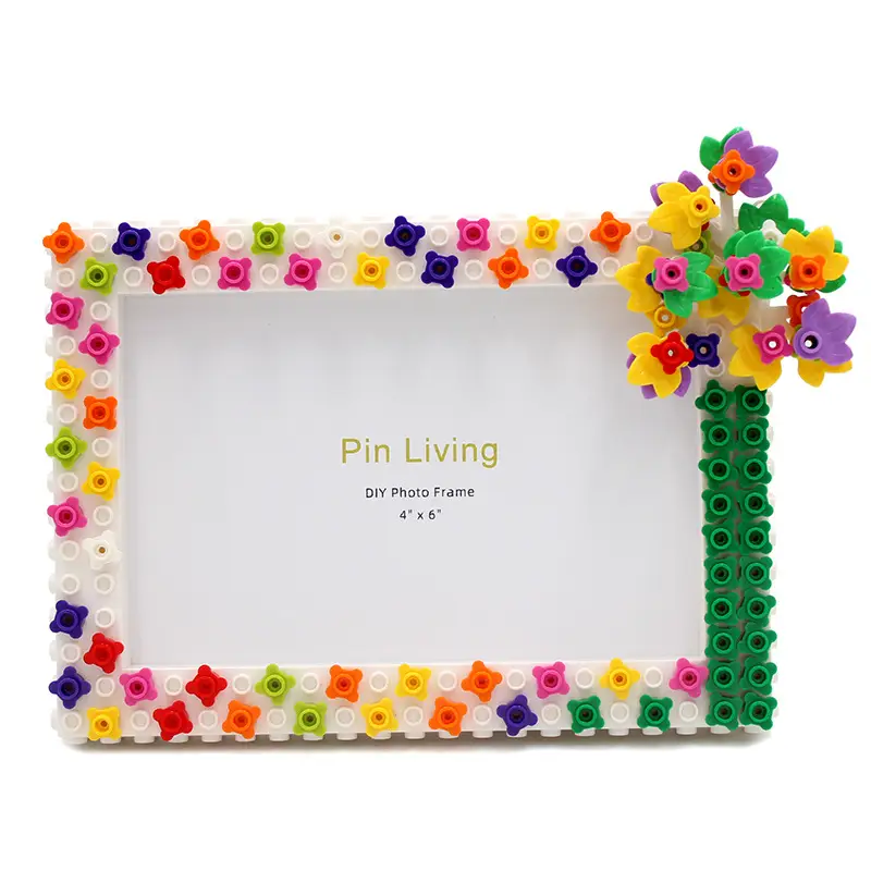 DIY Photo Frame with Building Blocks for Kids