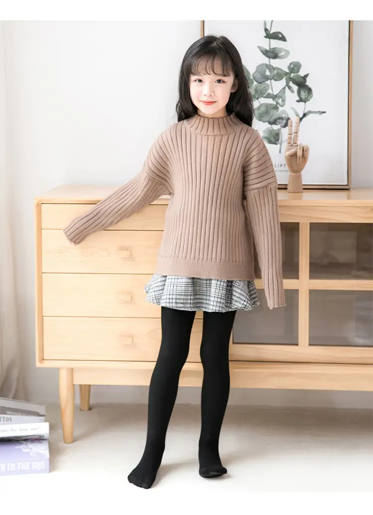 White Thickened Spring Pantyhose for Girls — feature 16
