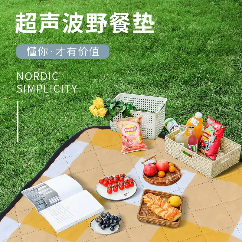 Ultrasonic Picnic Mat Waterproof Outdoor Camping Beach Mat - Image 18