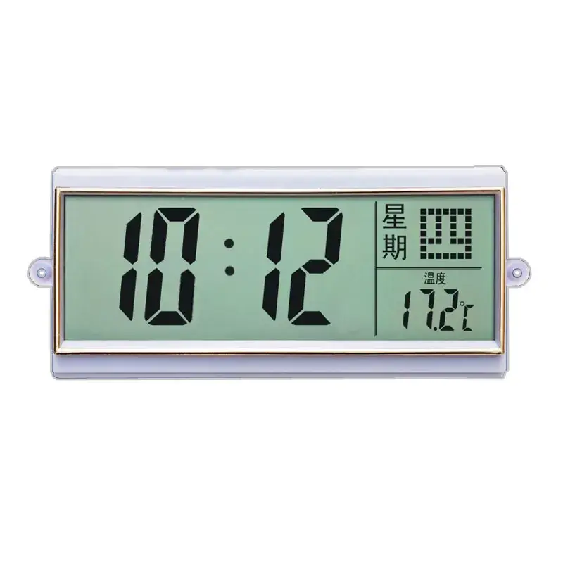 New Embedded Wall Clock Perpetual Calendar Accessories Crystal Porcelain Painting Electronic Calendar Time Display Clock Digital Display Movement