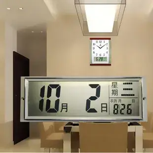 New Embedded Wall Clock Perpetual Calendar Accessories Crystal Porcelain Painting Electronic Calendar Time Display Clock Digital Display Movement — feature 23