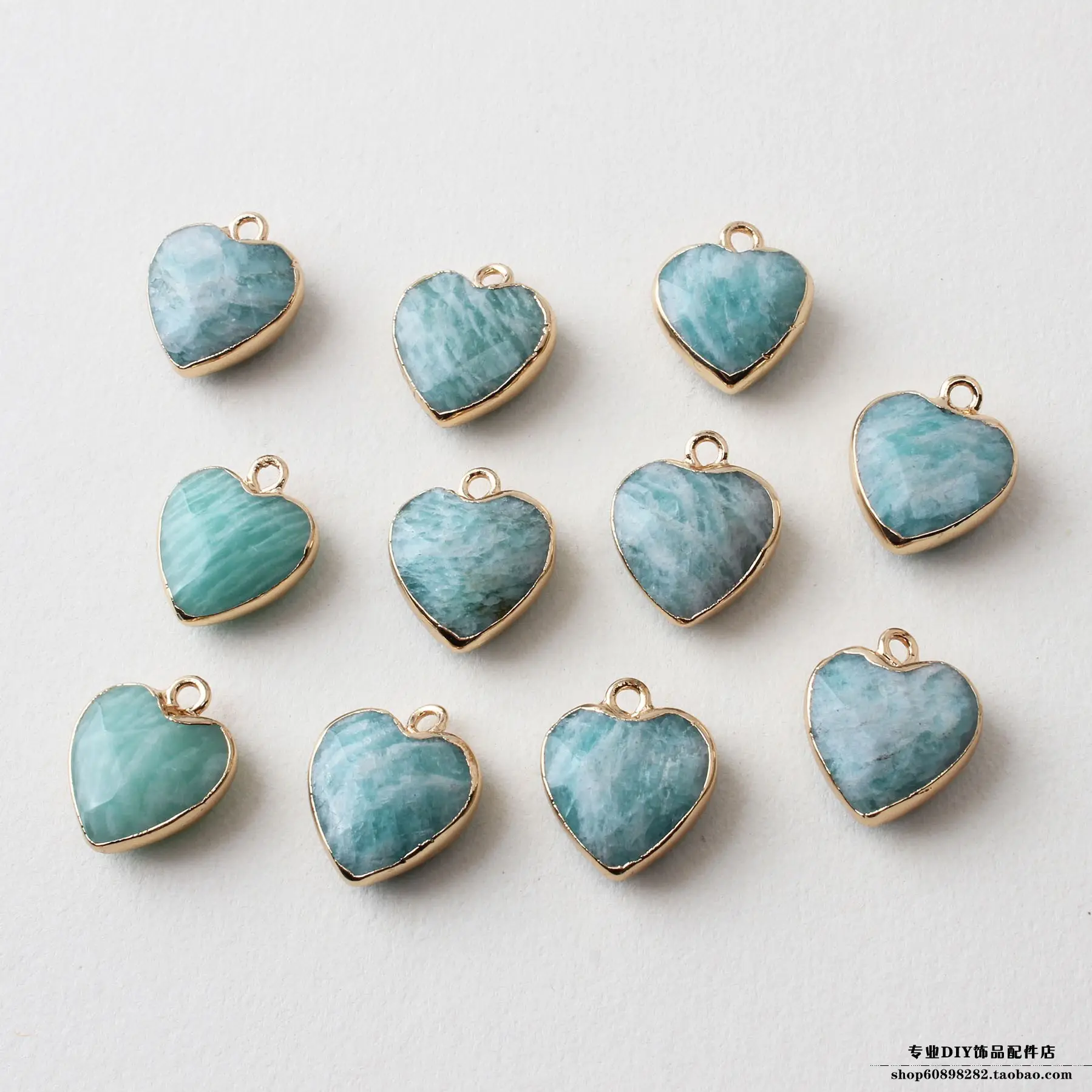 Natural Gemstone Heart Cut Face Crystal Pendant Necklace Set — feature 8