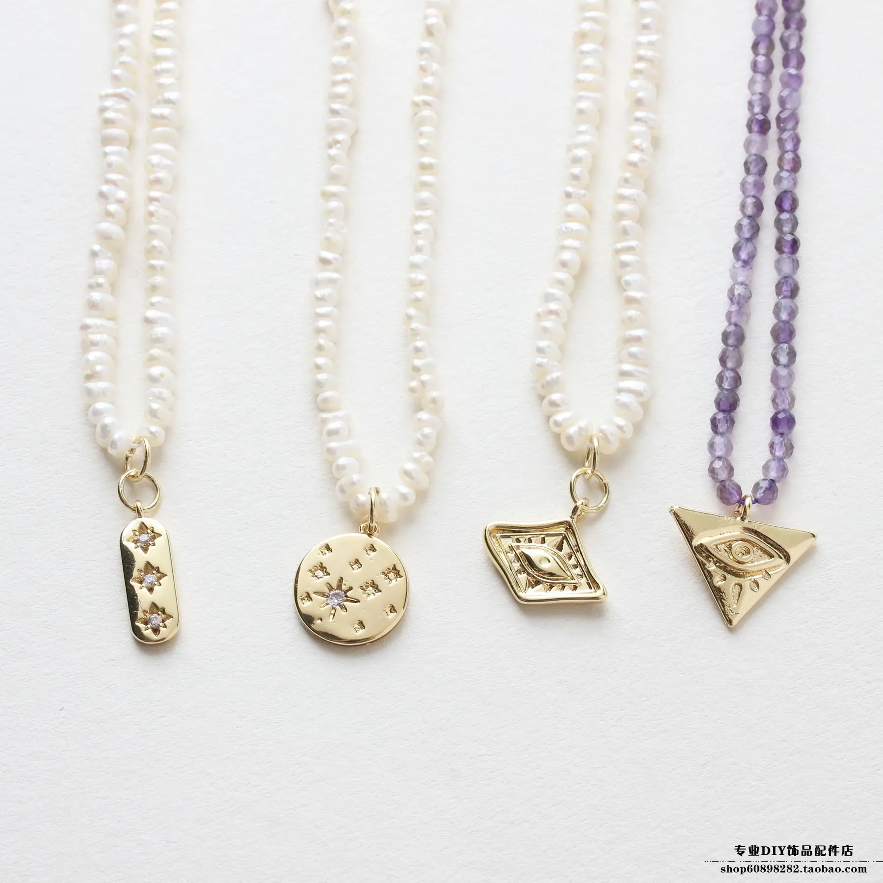 Star Series Zircon Moon Pendant Set — feature 2