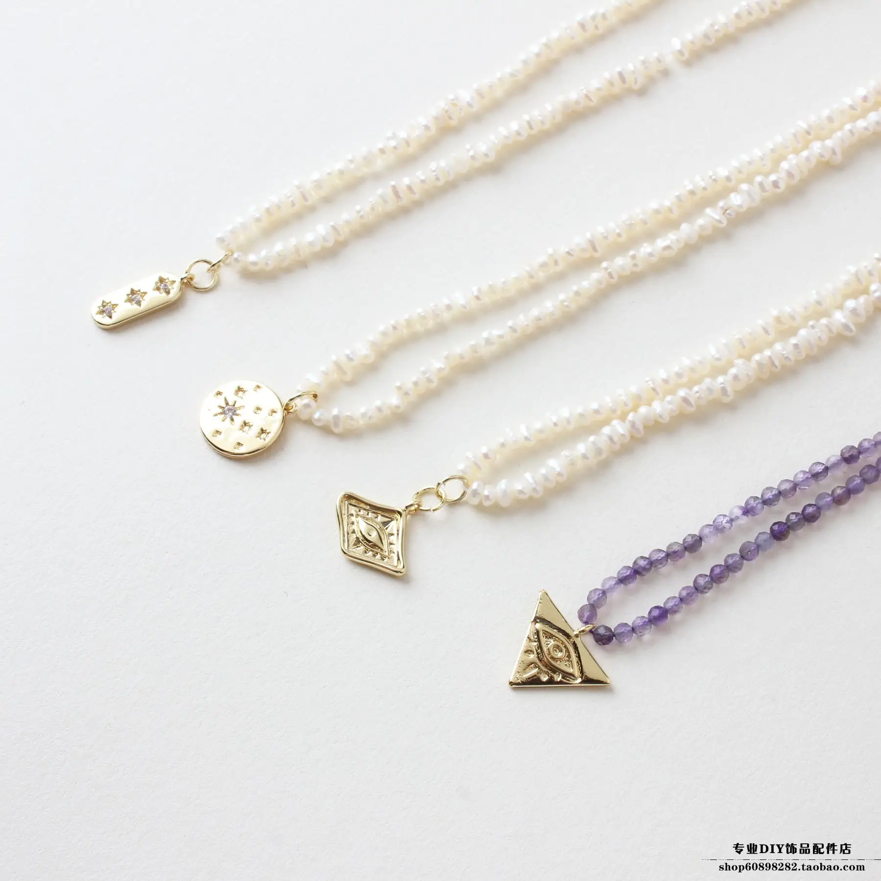 Star Series Zircon Moon Pendant Set — feature 3