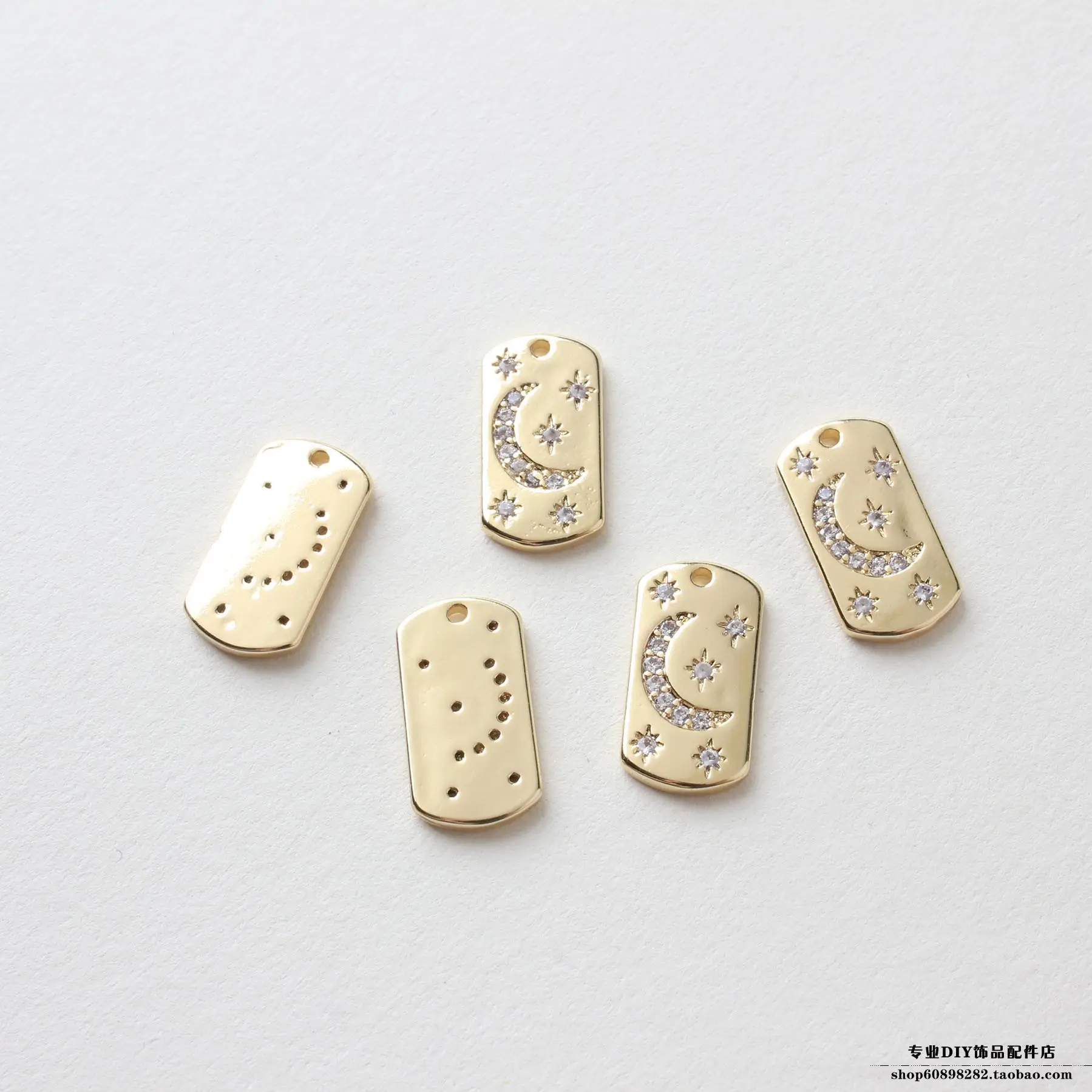 Star Series Zircon Moon Pendant Set - Image 2