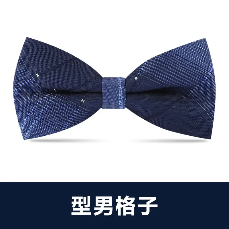 Men's Double Tie Groom Bow Set Wine Red Black Wedding - Image 18