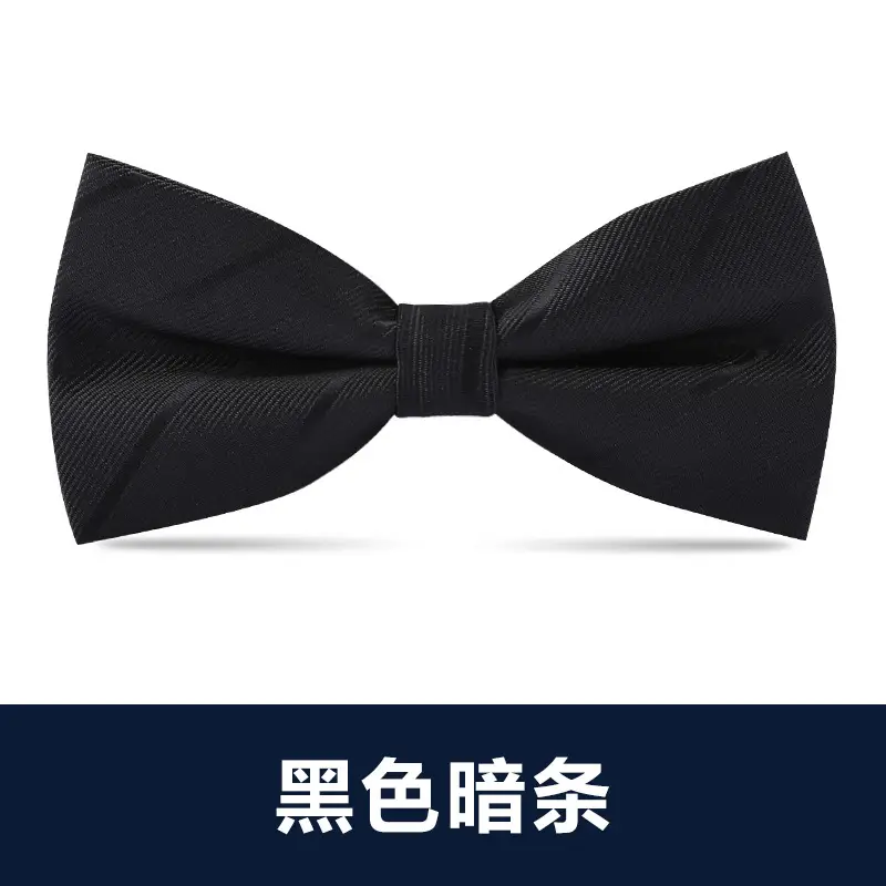 Men's Double Tie Groom Bow Set Wine Red Black Wedding - Image 6