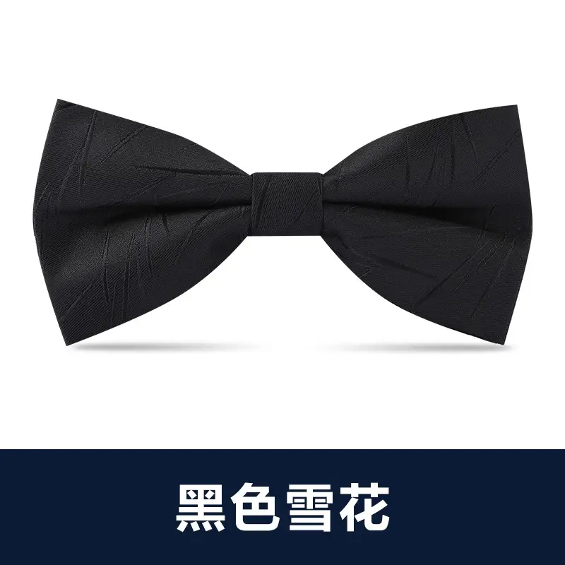 Men's Double Tie Groom Bow Set Wine Red Black Wedding - Image 9