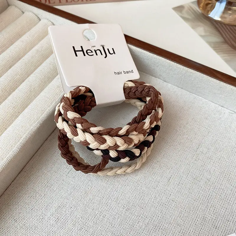 Simple Geometric Hair Rope Horsetail High Bullet Rubber Band Fashion - Image 4