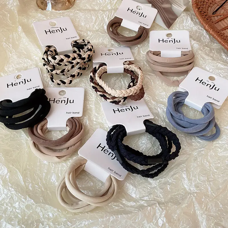 Simple Geometric Hair Rope Horsetail High Bullet Rubber Band Fashion - Image 5
