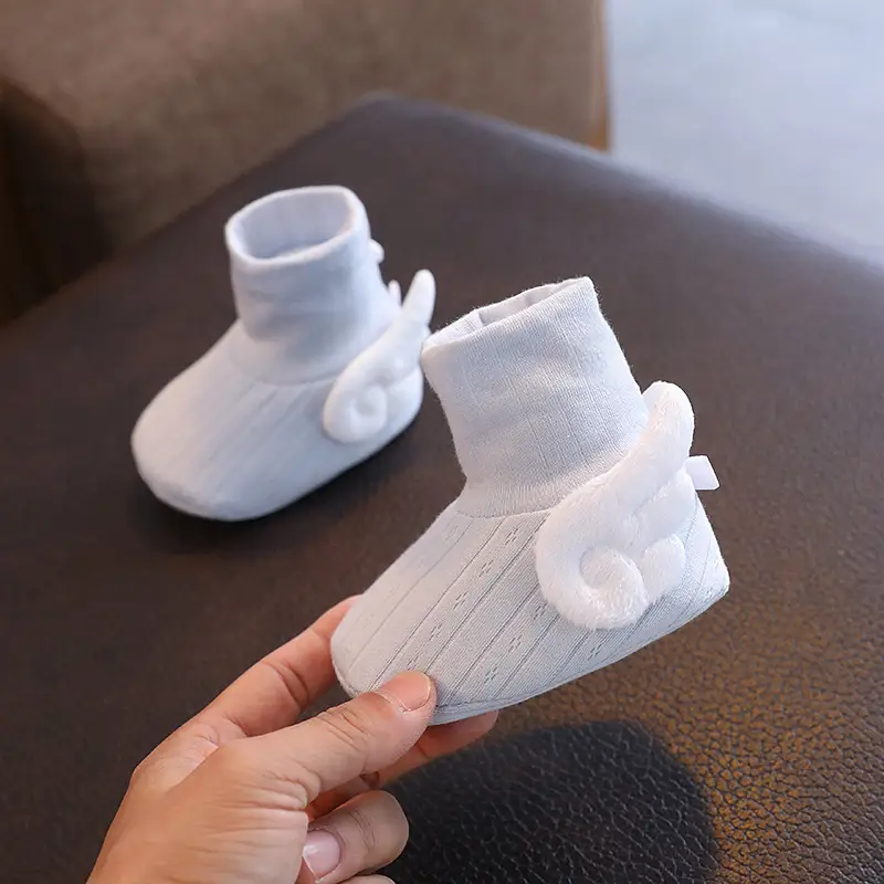 Baby Soft Cloth Shoes for 3-12 Months Light Blue
