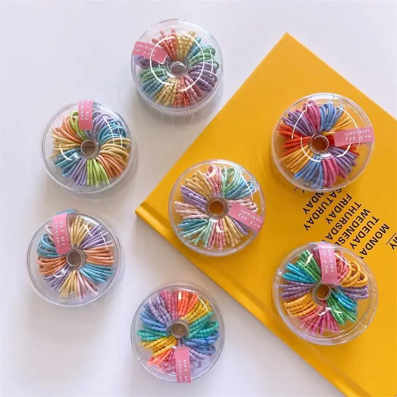 New Children's Rainbow Hair Ring 60 Round Boxed — feature 33