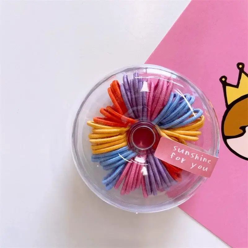New Children's Rainbow Hair Ring 60 Round Boxed — feature 46