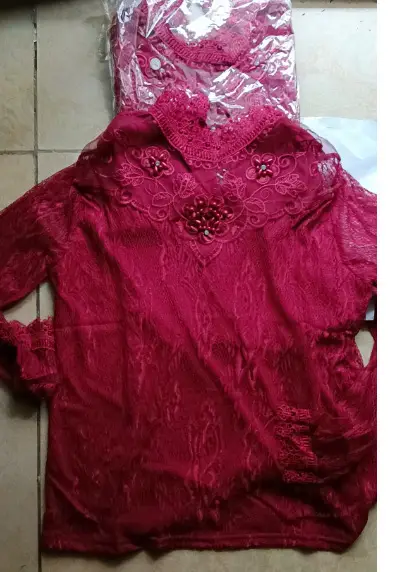 2024 Lace Base Shirt Women Large Size Slim Fit - Image 3