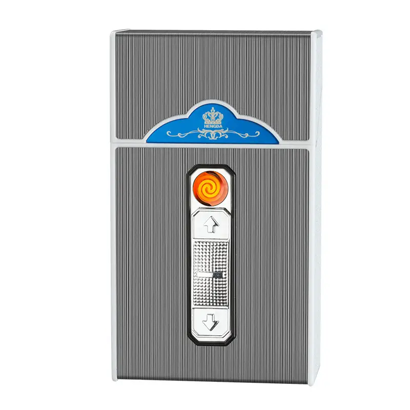 USB Charging Cigarette Box 20 Pcs Integrated Lighter - Image 8