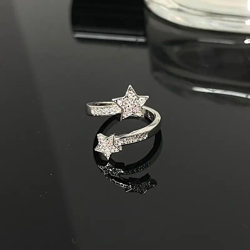 Women's Star Design Zircon Ring Set - Image 3