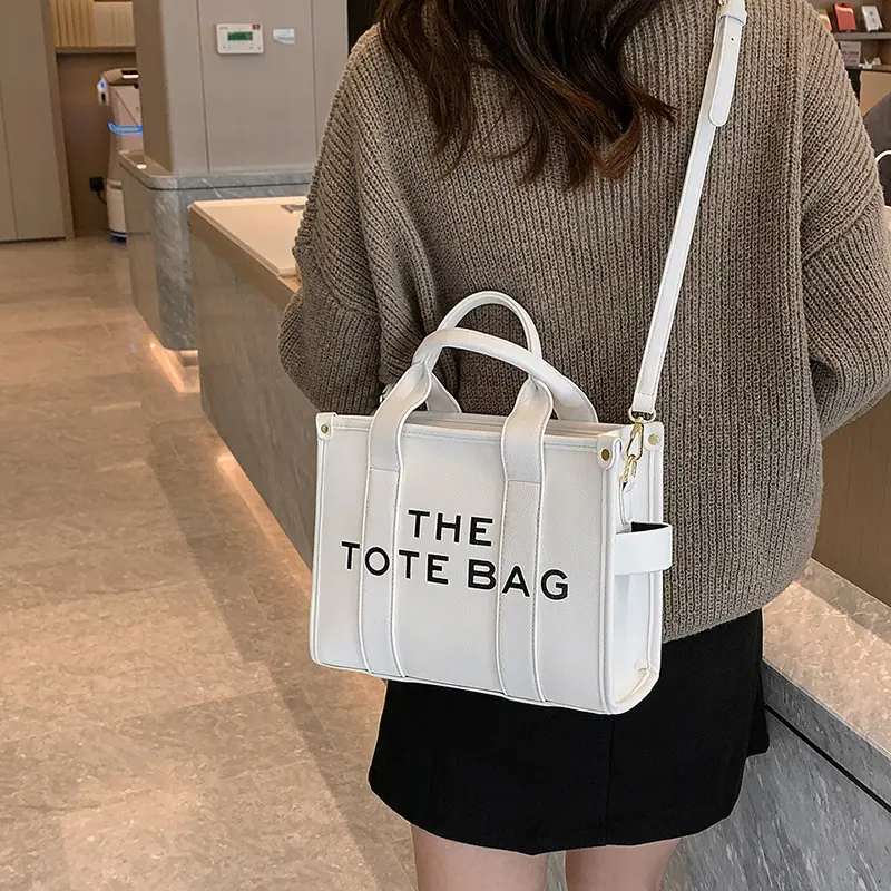 Trendy Green Logo Tote Bag for Women - Image 17