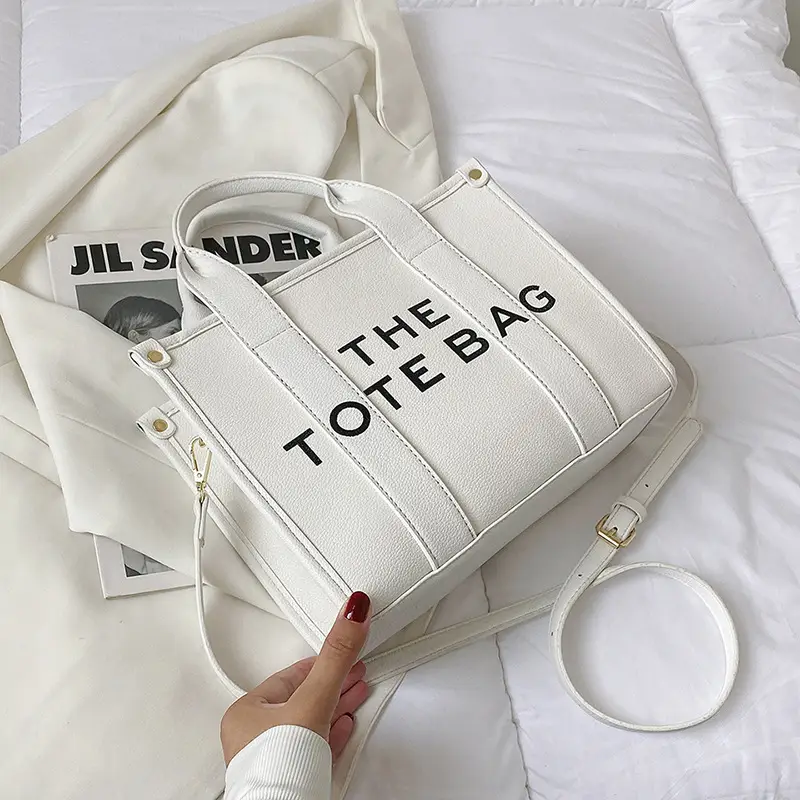 Trendy Green Logo Tote Bag for Women - Image 2