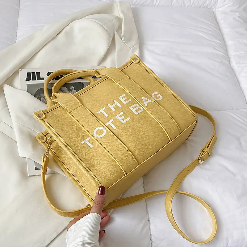 Trendy Green Logo Tote Bag for Women - Image 4