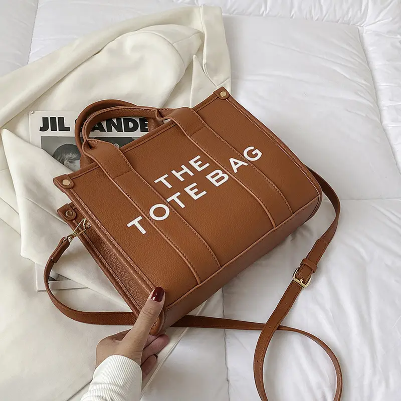 Trendy Green Logo Tote Bag for Women - Image 7