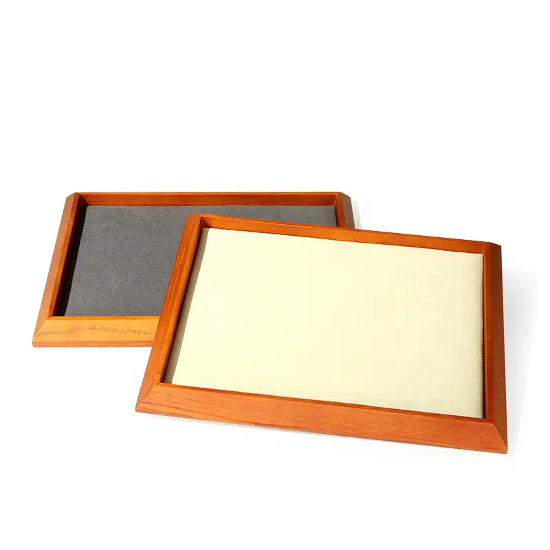 Solid Wood Square Display Tray 11x1x2cm
