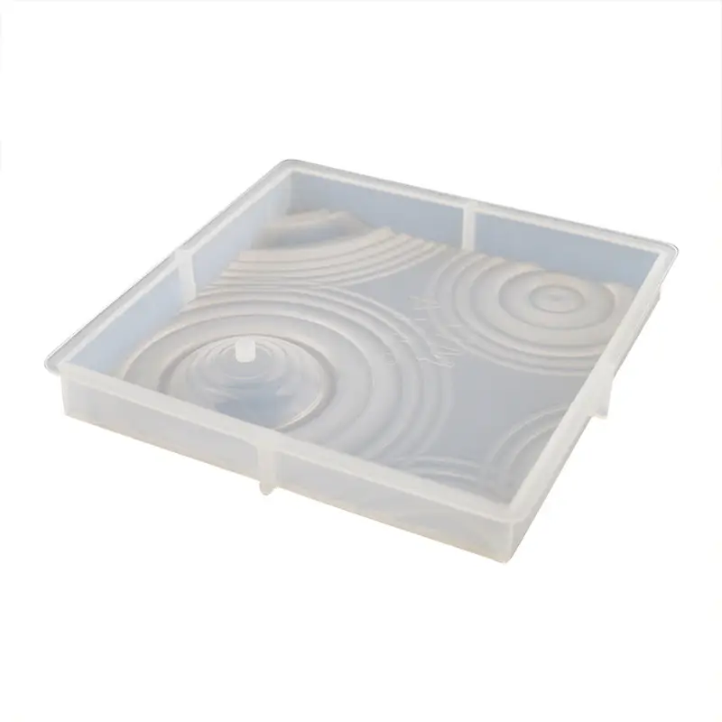 Silicone Mould for Square Flower Pot with Glue Dropping Design - Image 8