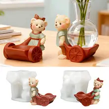 Silicone Mould for Square Flower Pot with Glue Dropping Design — feature 4