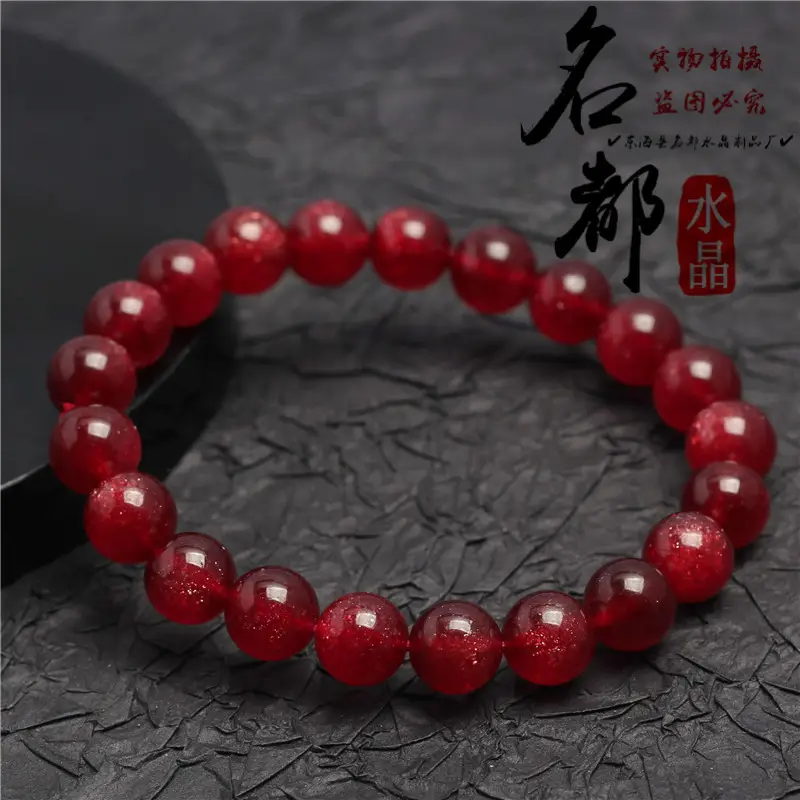 Red Cherry Crystal Bracelet for Women - Image 4