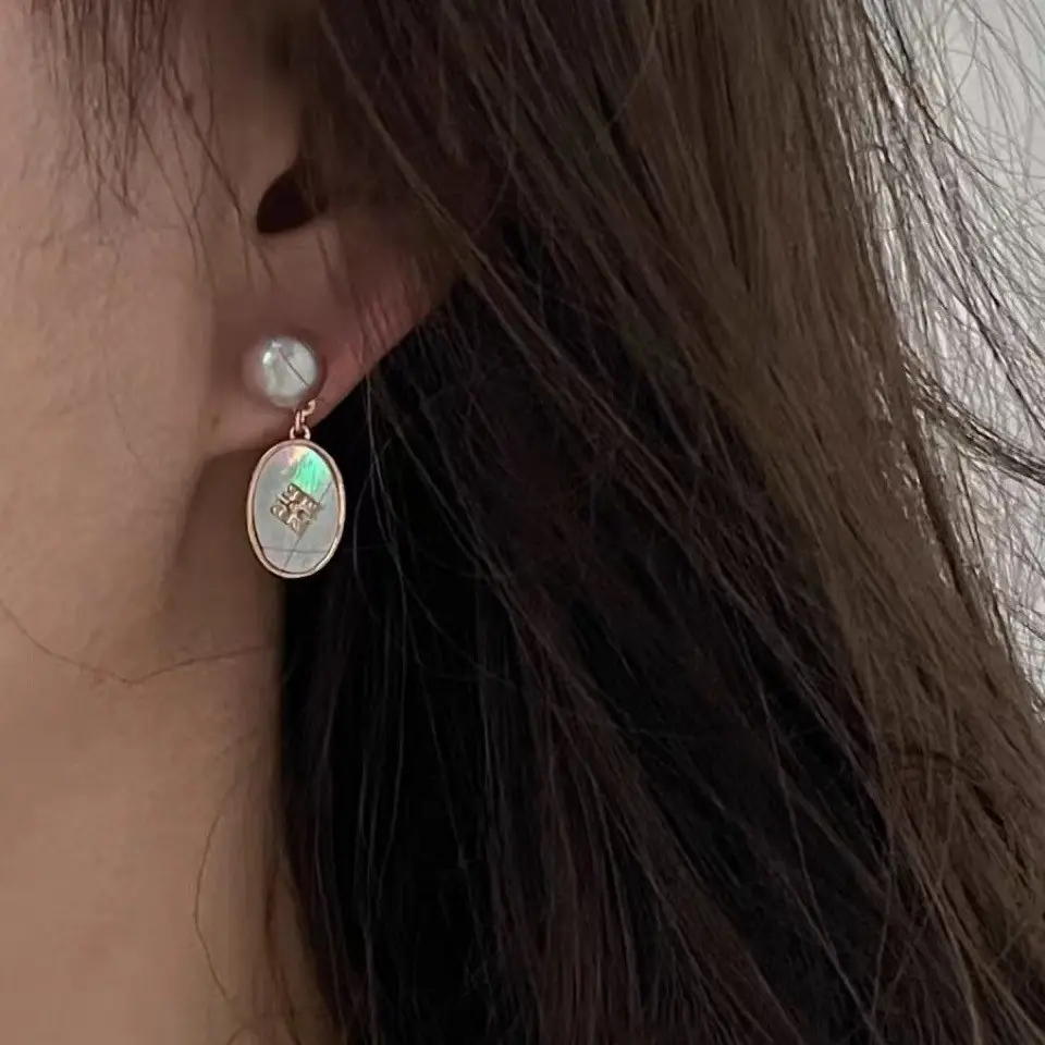 Vintage Pearl Earrings Set for Women