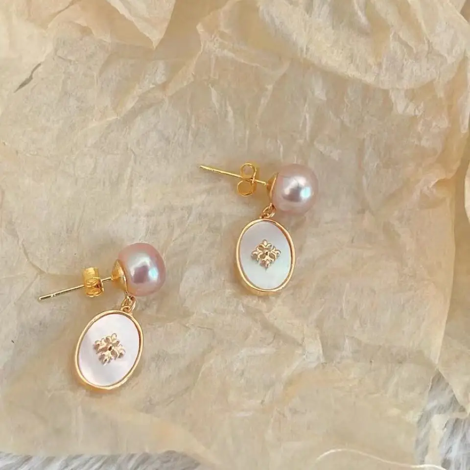 Vintage Pearl Earrings Set for Women