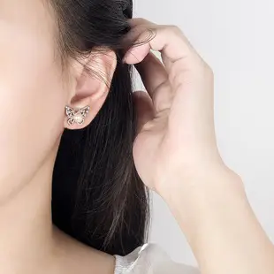 Pearl & Diamond Earrings Wind Net Red Geometric Design — feature 10