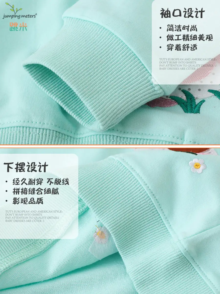2025 Cotton Girls' Cartoon Sweaters with Flower Print - Image 4
