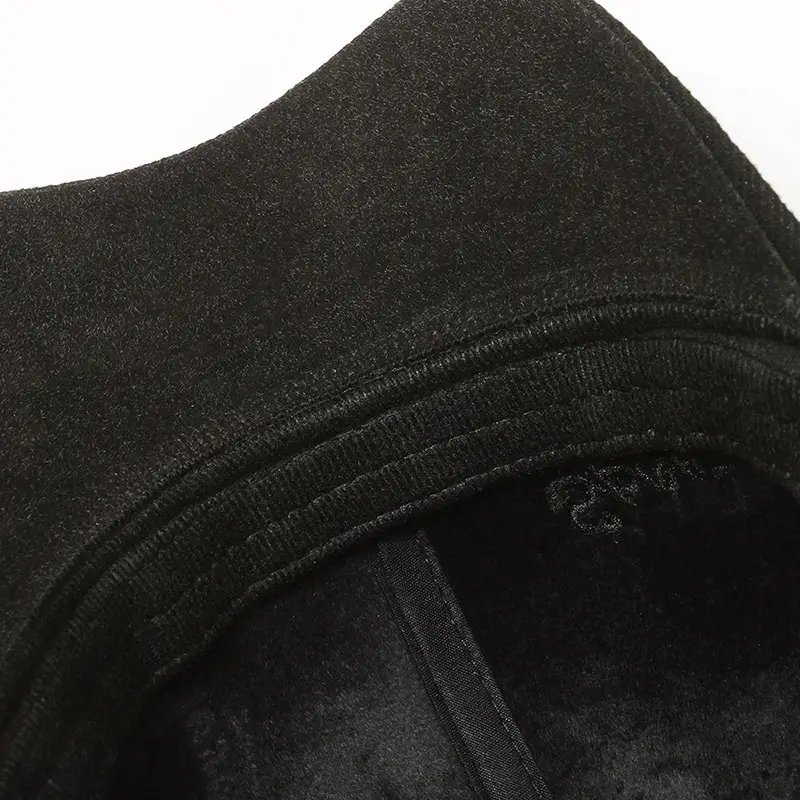 Black Winter Warm Baseball Cap for Men Women
