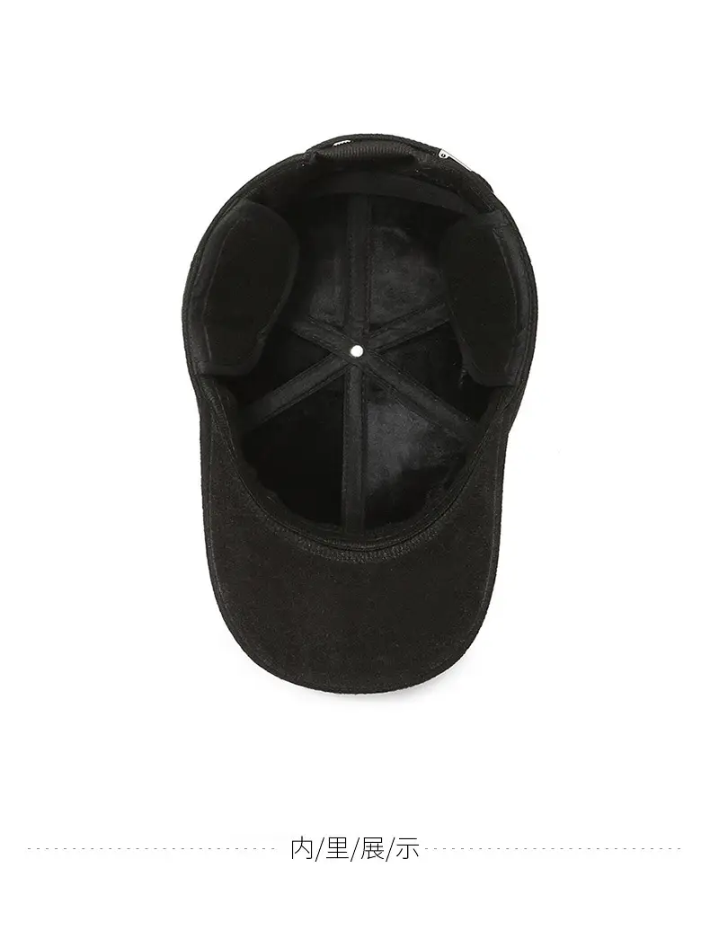 Black Winter Warm Baseball Cap for Men Women — feature 11