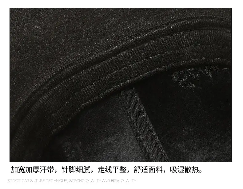 Black Winter Warm Baseball Cap for Men Women — feature 13