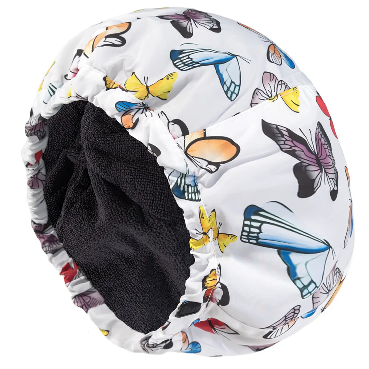 Black Waterproof Dry Hair Hat for Adults — feature 6