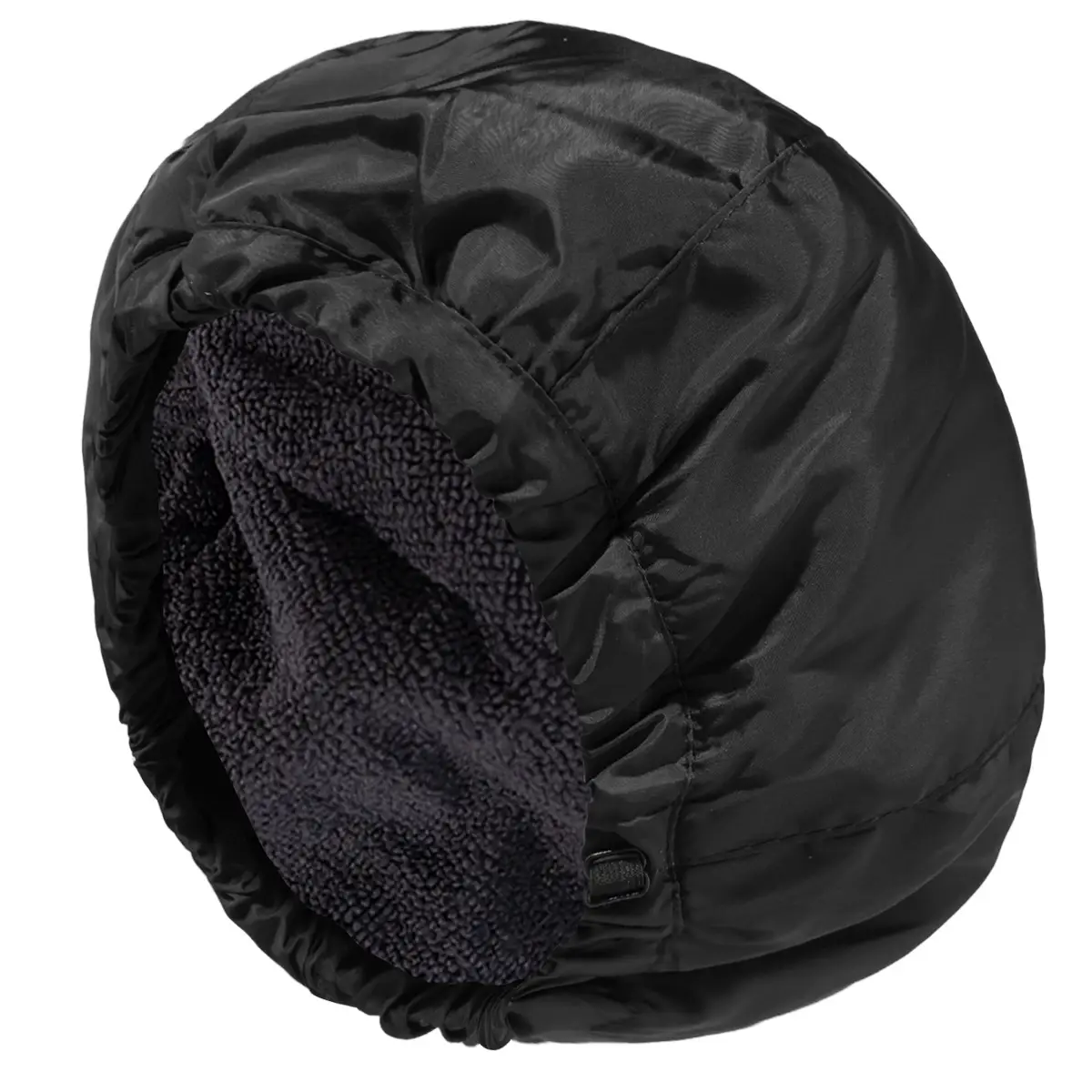 Black Waterproof Dry Hair Hat for Adults - Image 6