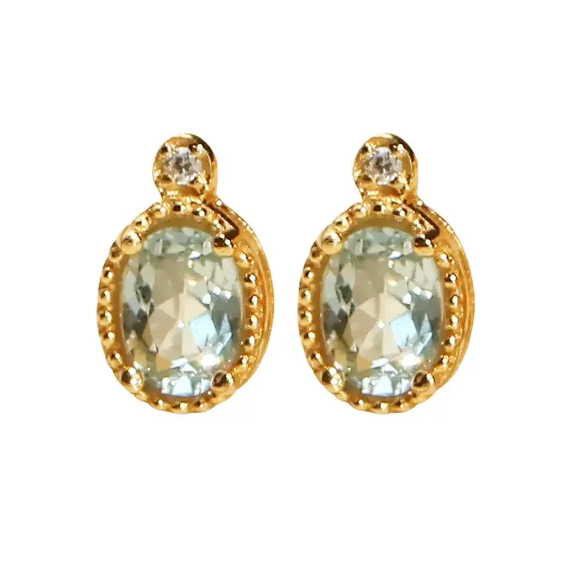 Light Blue Baikal Japanese Style Earrings for Women - Image 5