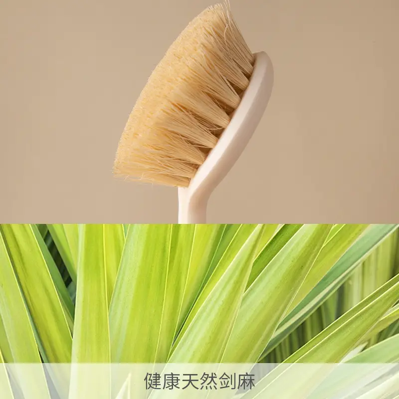 Natural Sisal Pot Brush Wooden Handle Kitchen Cleaning - Image 6