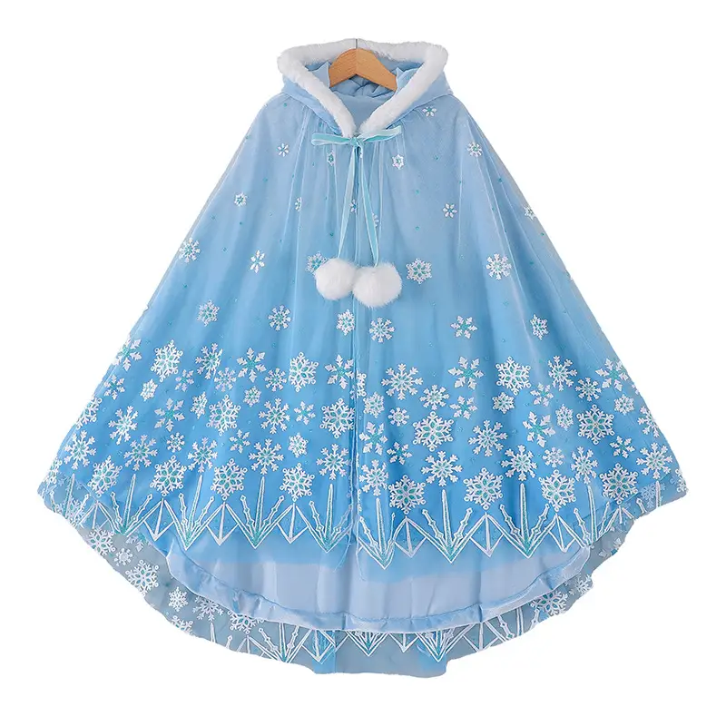 Girls Sequin Hooded Cloak 2025 Autumn Winter Halloween - Image 14
