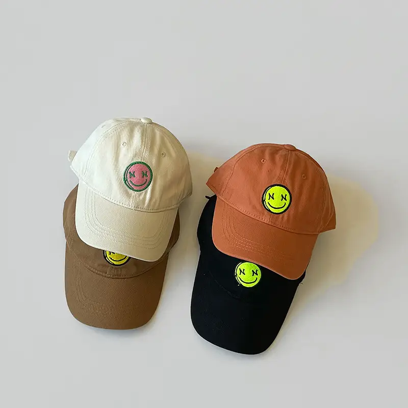 Qiu Nan Smiley Cap for Kids Spring Autumn - Image 4