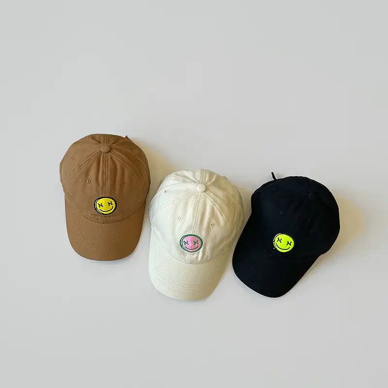 Qiu Nan Smiley Cap for Kids Spring Autumn - Image 5