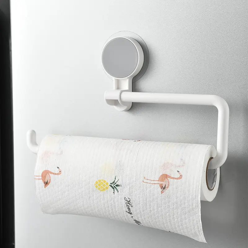 Wall-Mounted Toilet Paper Rack 6cm x 10cm Plastic - Image 3