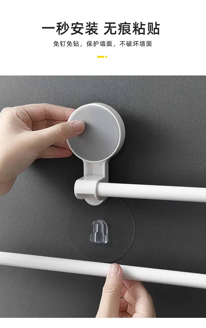 Wall-Mounted Toilet Paper Rack 6cm x 10cm Plastic — feature 4