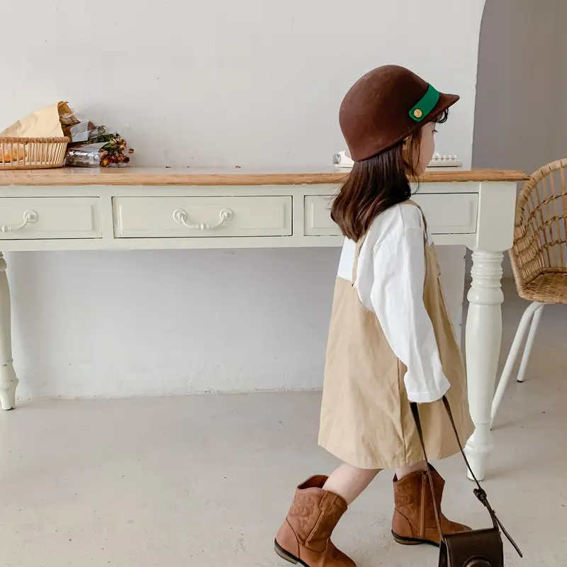 Fake Two-Piece Korean Casual Dress for Girls 2024 — feature 10