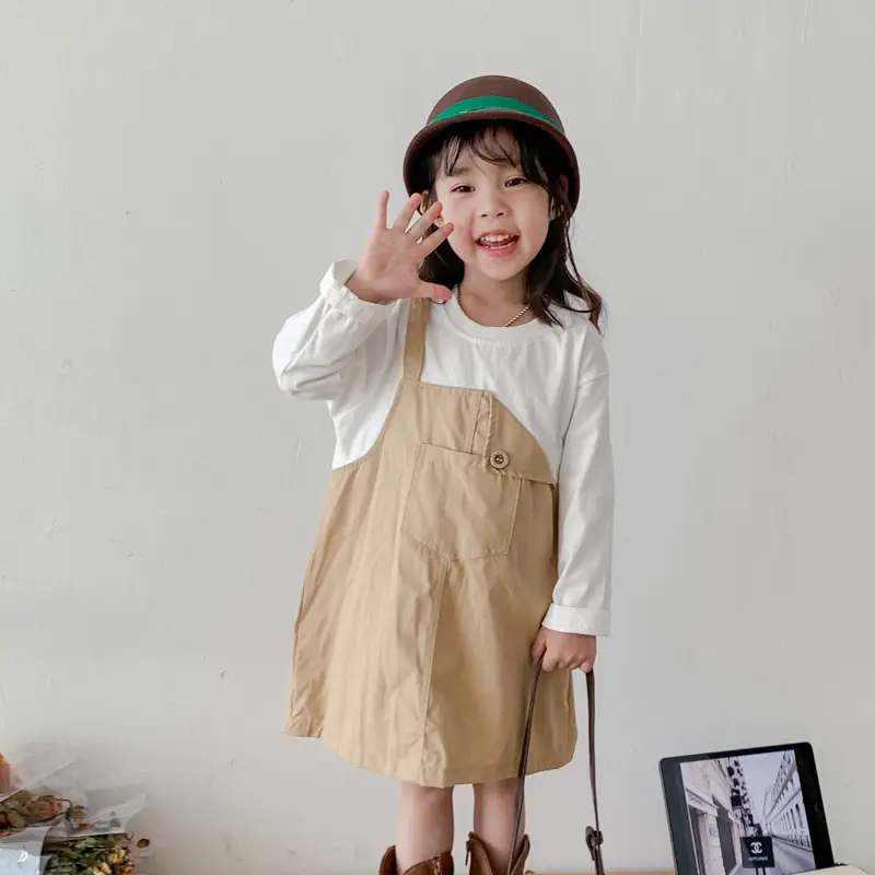 Fake Two-Piece Korean Casual Dress for Girls 2024 — feature 16