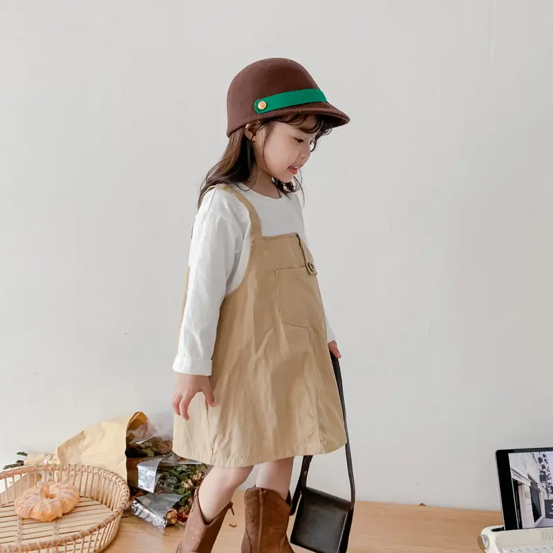 Fake Two-Piece Korean Casual Dress for Girls 2024 — feature 19